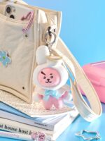 bt21 angel plush keyring angel & villain cooky 1