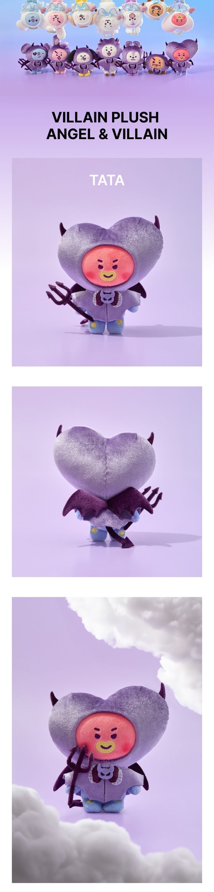 bt21 villain plush angel & villain 1